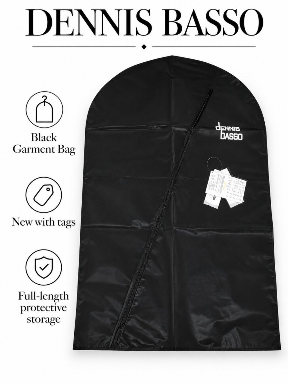 Dennis Basso Black Garment Bag with Tags